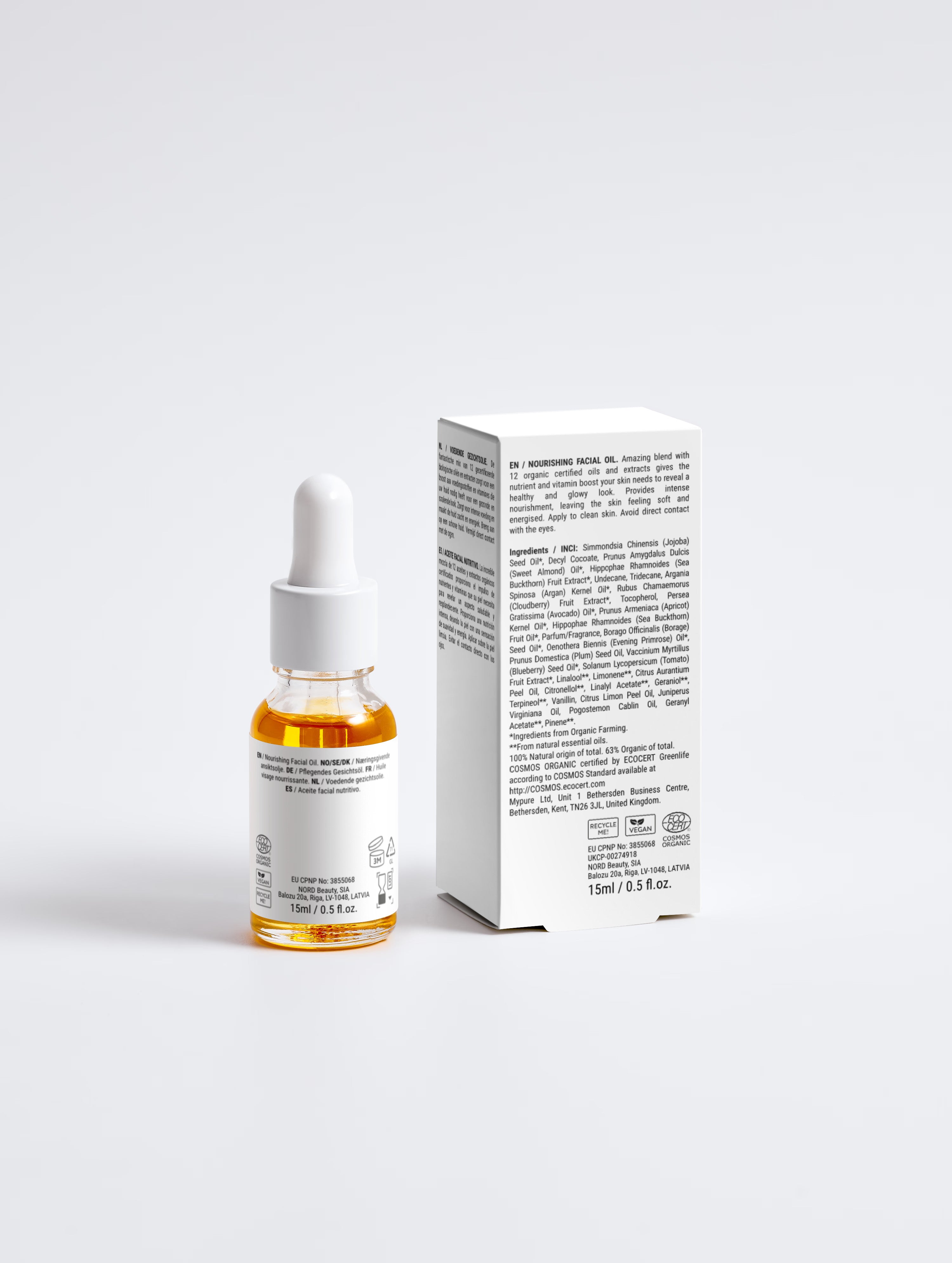Huile Visage Nourrissante Bio — 11 Huiles Précieuses 15 ml