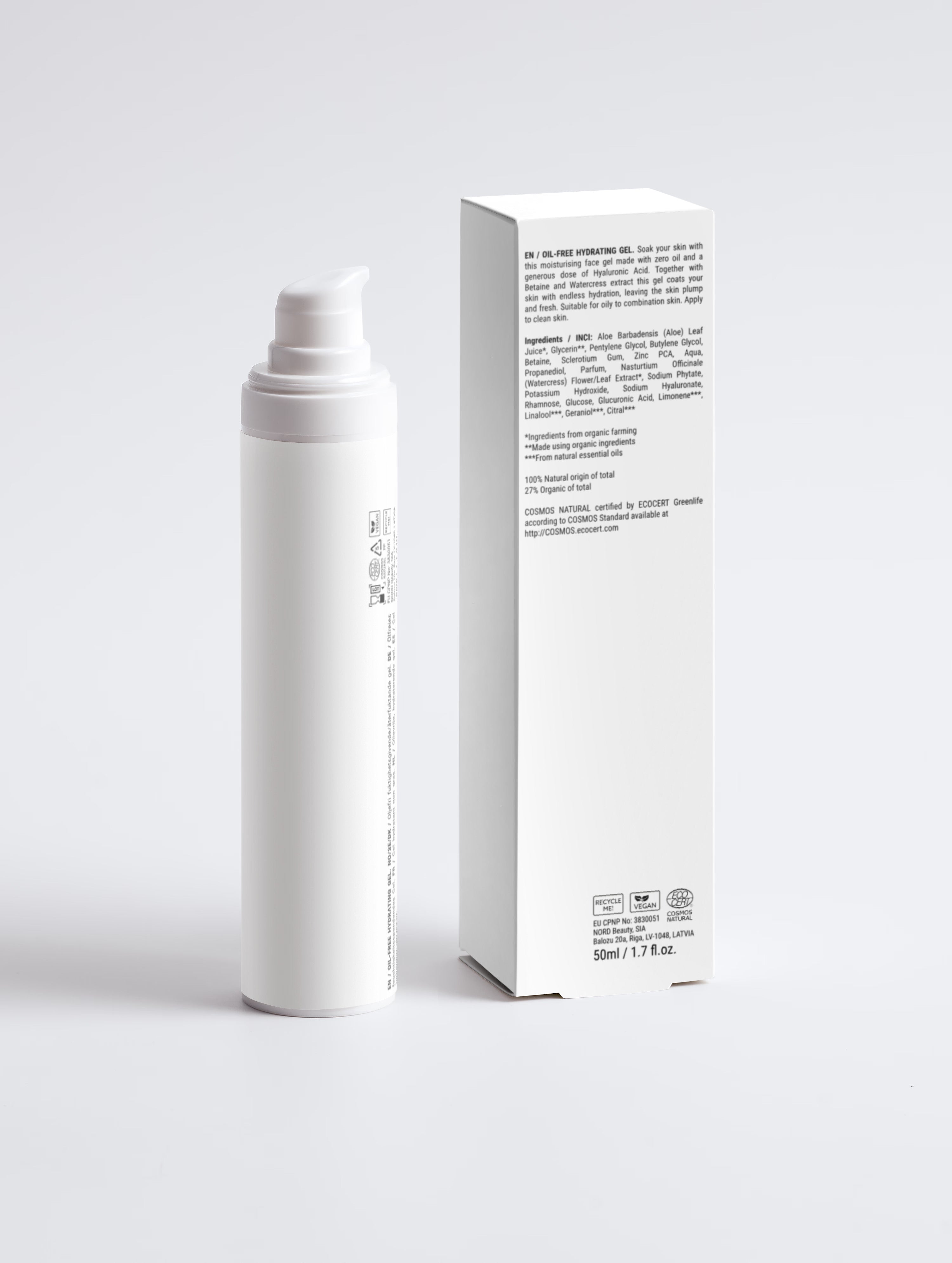 Gel Hydratant Sans Huile — Peaux Normales à Grasses 50 ml