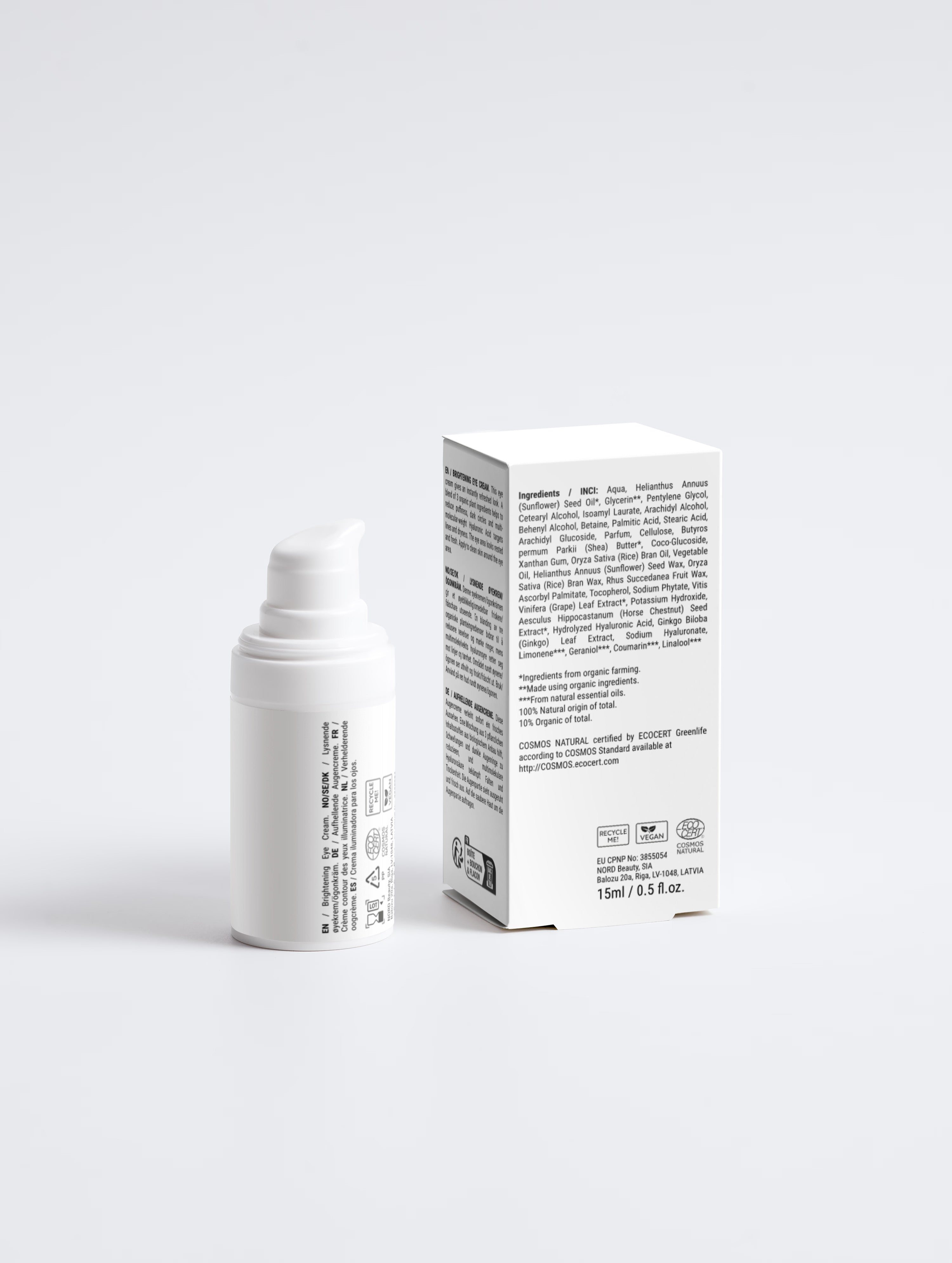 Crème Contour des Yeux Éclat — Anti-Cernes & Anti-Poches 15 ml