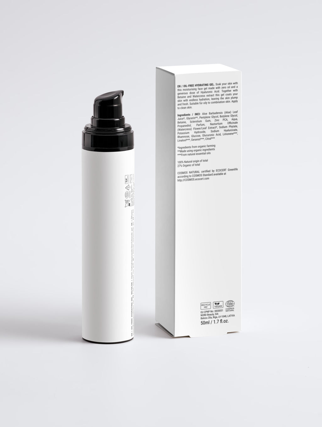 Gel Hydratant Sans Huile — Peaux Mixtes & Grasses 50 ml